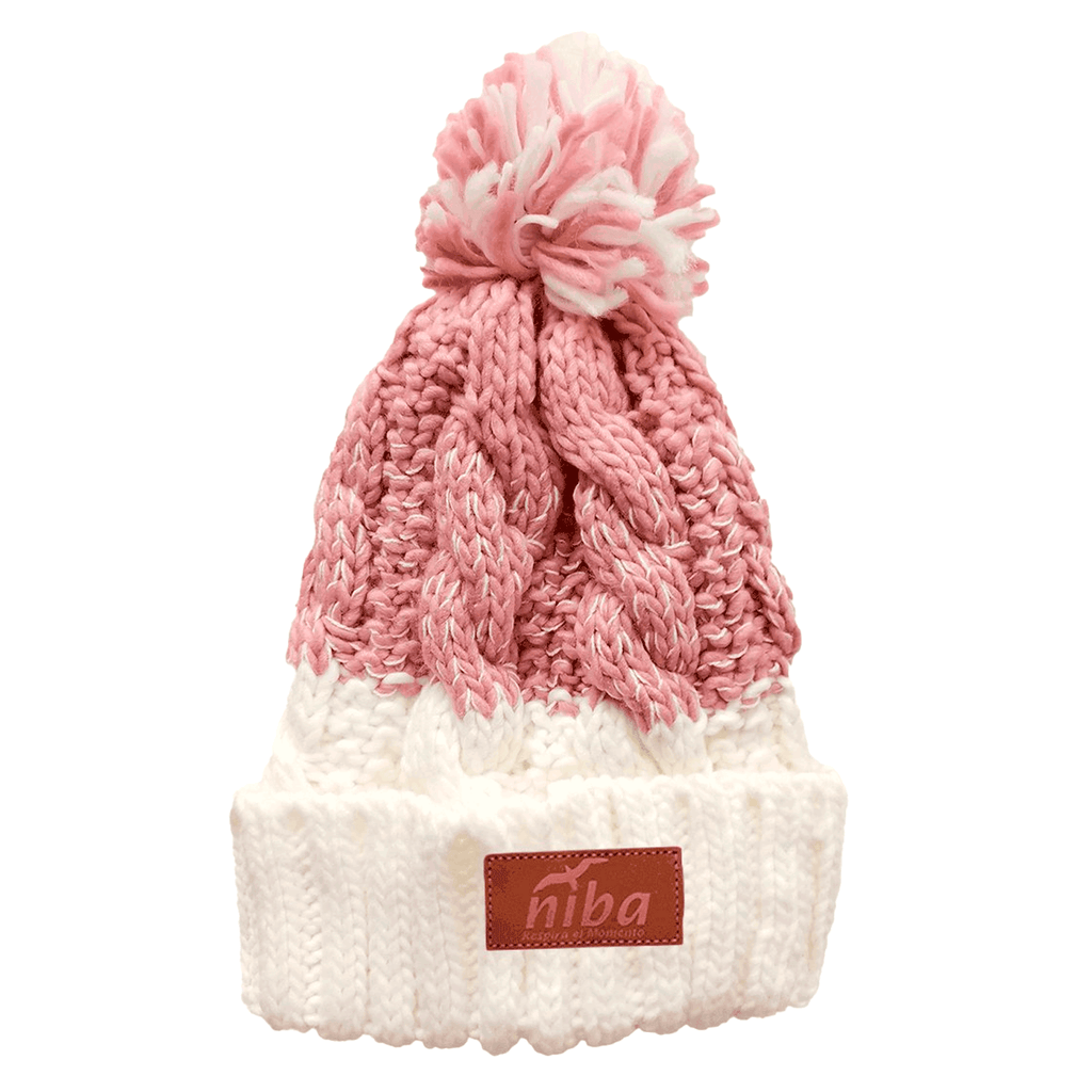 Gorro De Lana Radal Blanco / Rosa 2 Niba - imagen 2