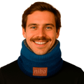 Bufanda Circular Hombre Circular Azul Niba
