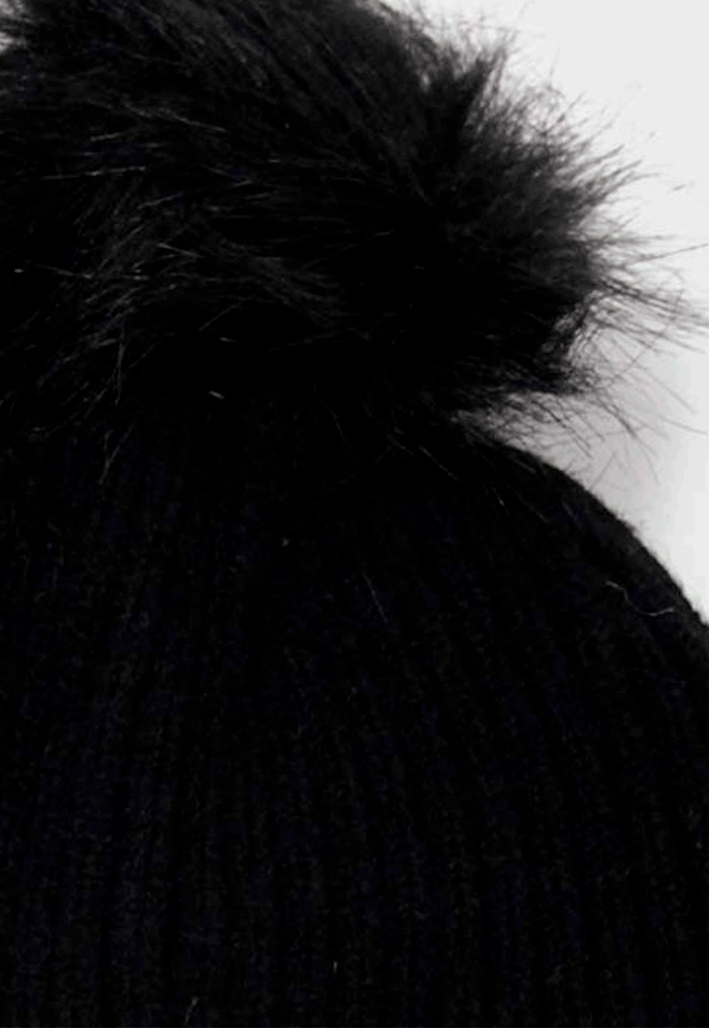 Gorro De Lana Endrillado 2 Negro Niba - imagen 2