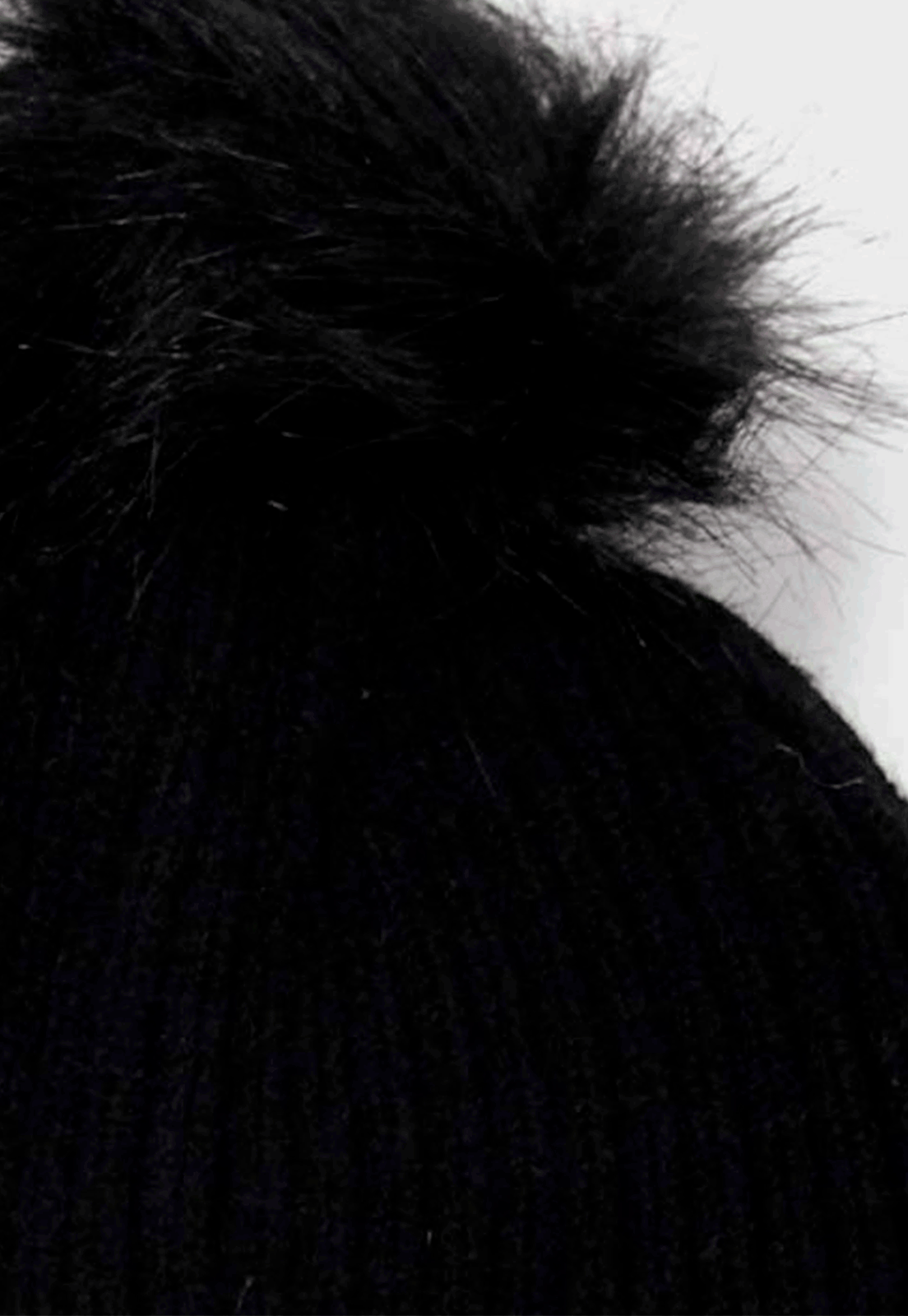 Gorro De Lana Endrillado 2 Negro Niba - imagen 2