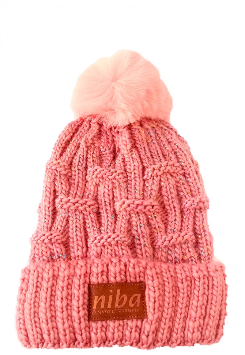 Gorro De Lana Lircay Rosa Niba