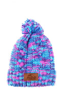 Gorro De Lana Camuflaje Azul/Morado Niba