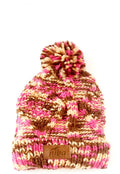Gorro De Lana Camuflaje Café/Rosa Niba