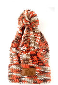 Gorro De Lana Camuflaje Naranjo/Café Niba