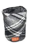 Bufanda De Lana Circular Gris/Negro Niba