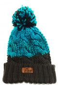 Gorro De Lana Radal Turquesa Café Niba