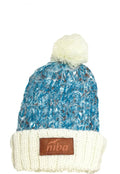 Gorro De Lana Archibueno Blanco/Turquesa Niba