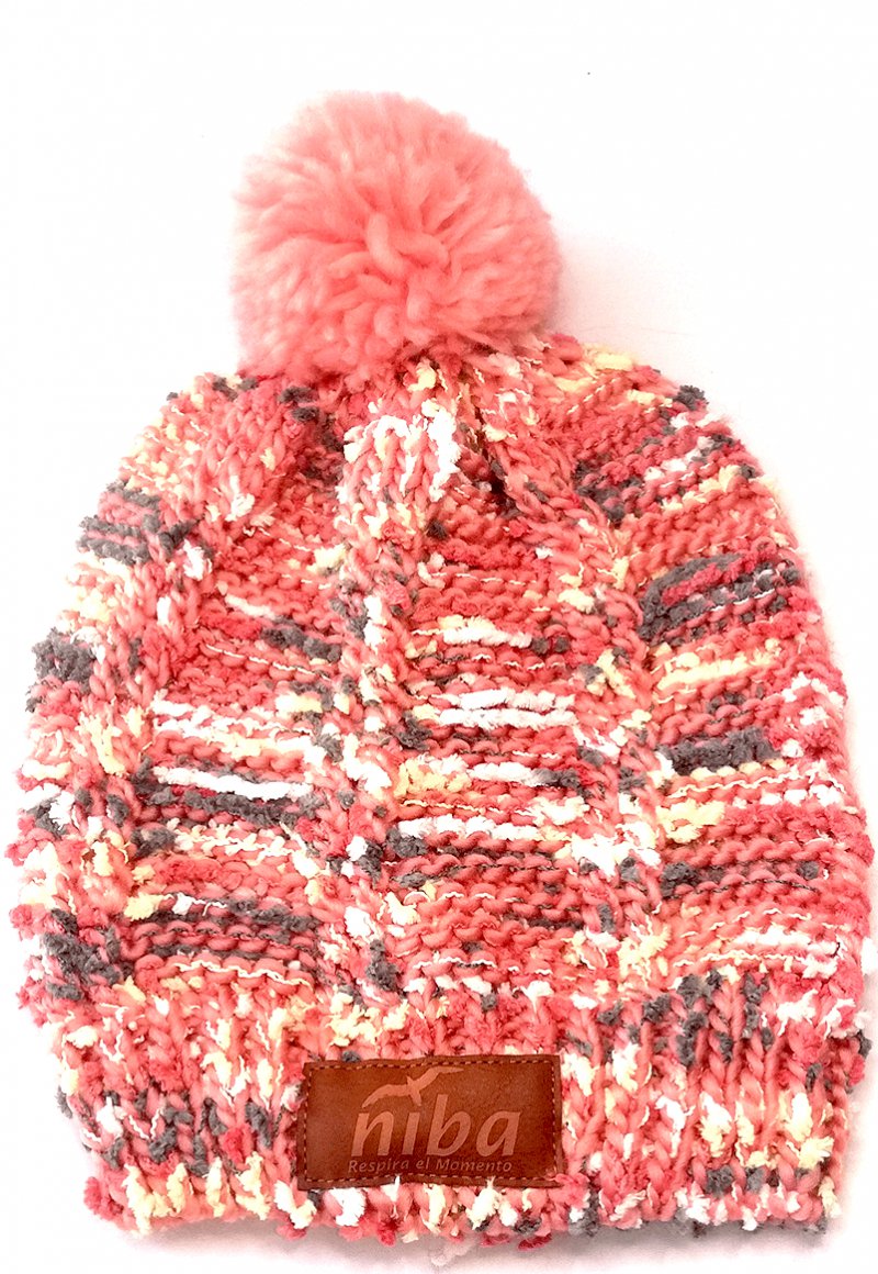 Gorro De Lana Arrayan Rosa Niba