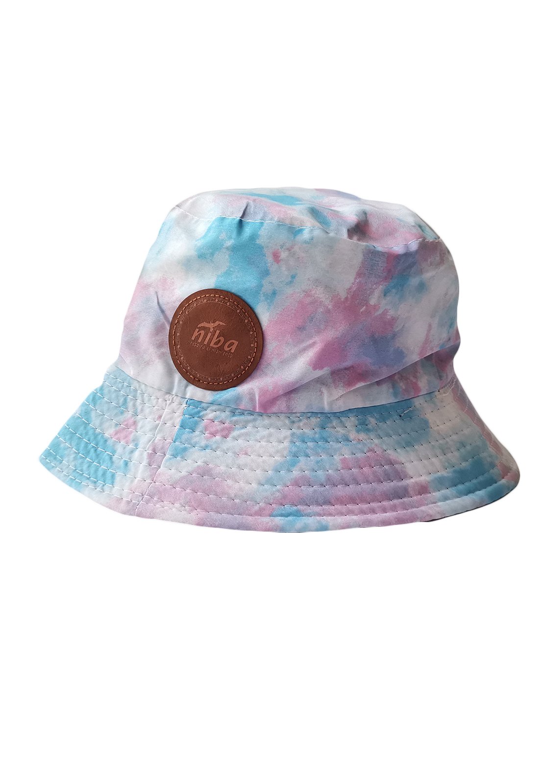 Gorro Bucket Verde Celeste/Rosa Niba