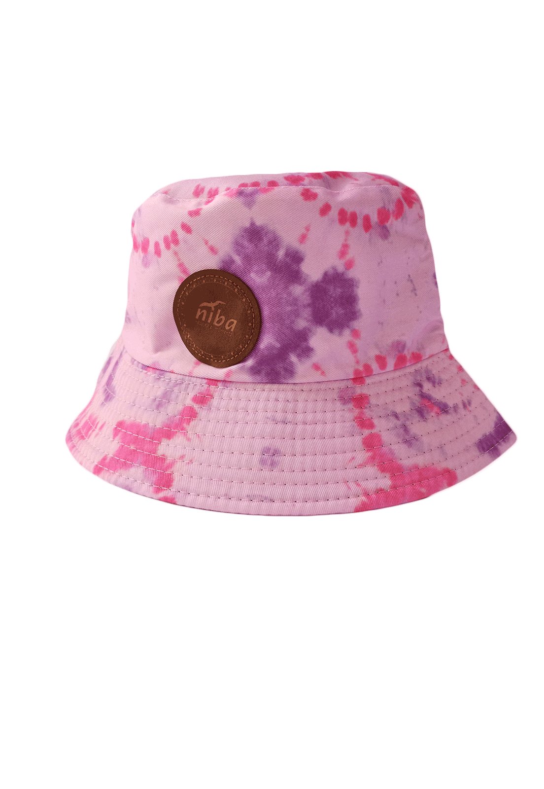 Gorro Bucket Verde Rosado/Morado Niba