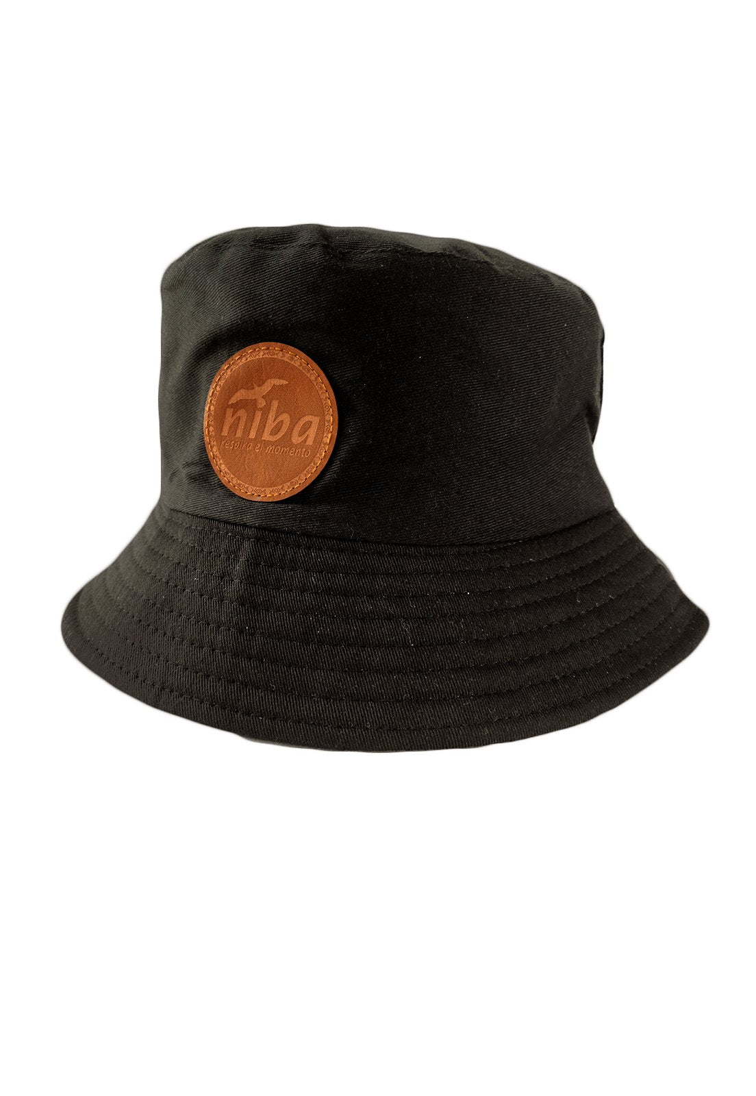Gorro Bucket Algodón Negro Niba