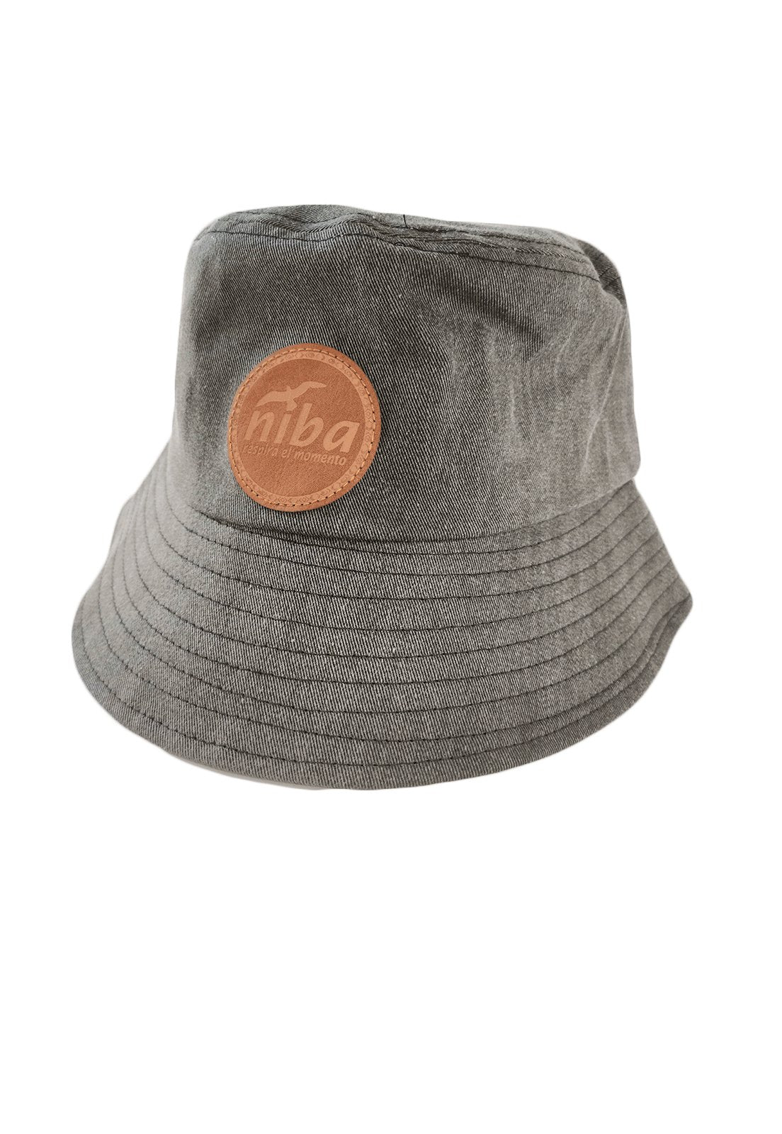 Gorro Bucket Algodón Gris Niba