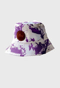 Gorro Bucket Blanco/Morado Niba
