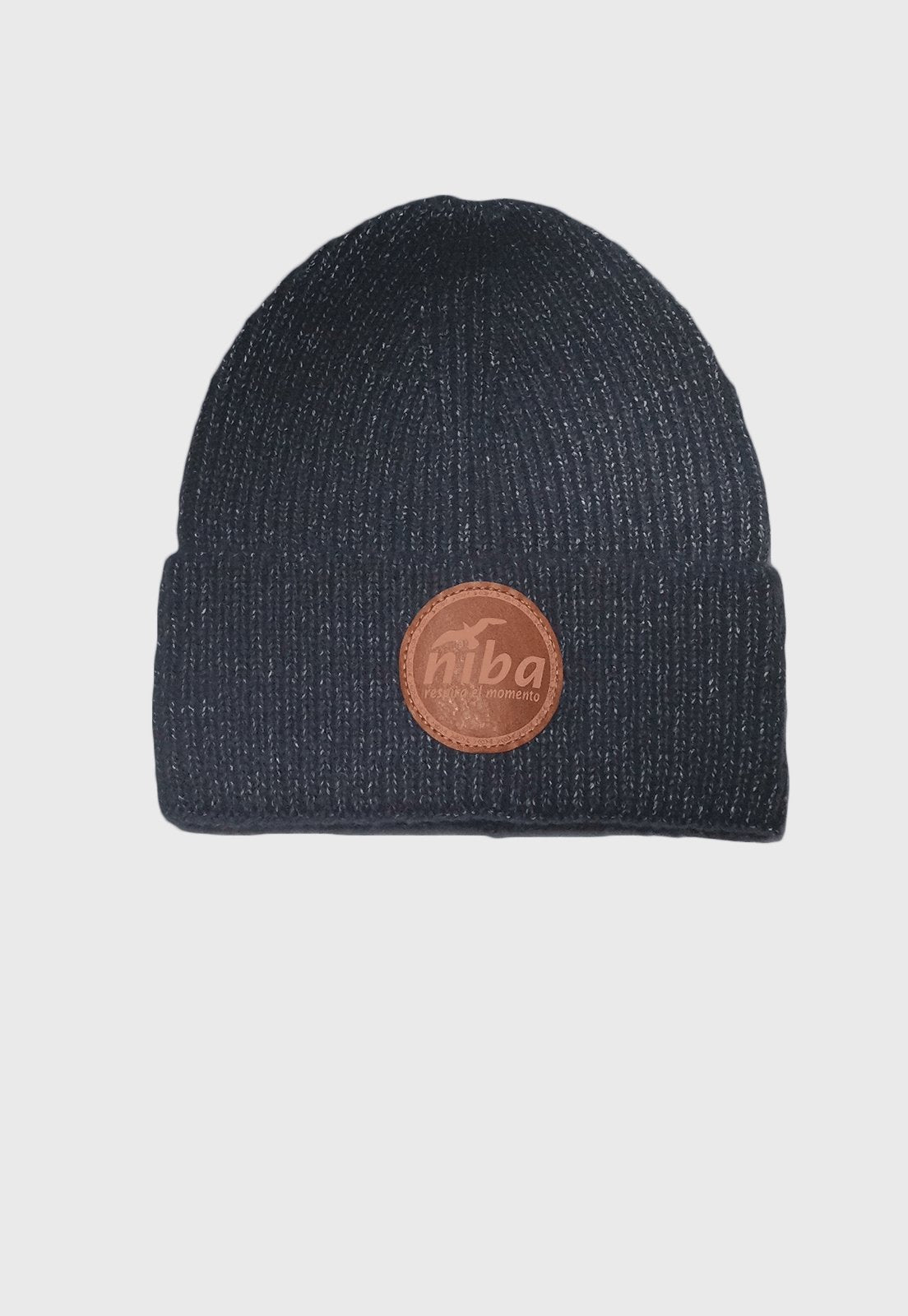 Gorro De Lana Laguna Torca Azul Marino Niba