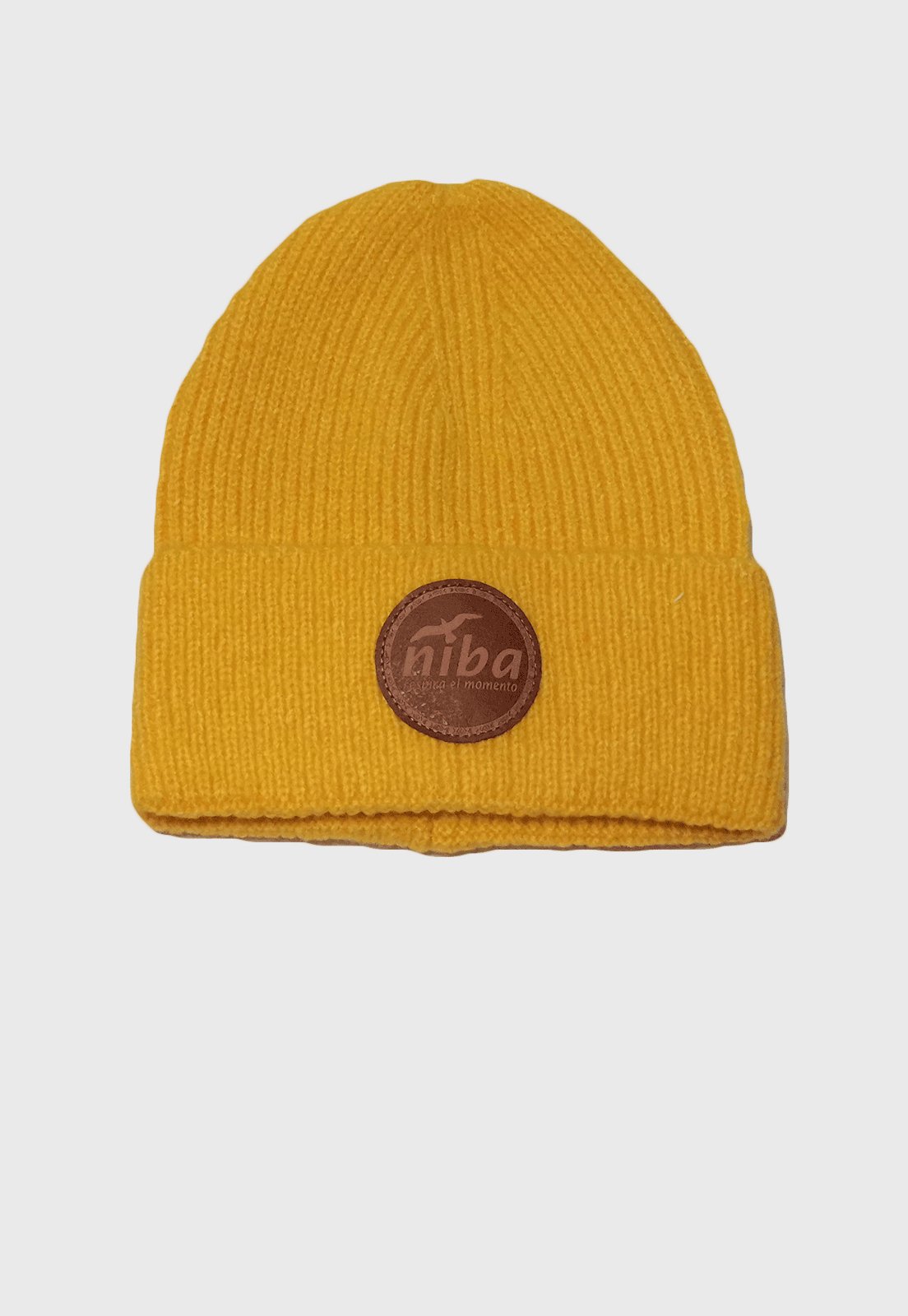 Gorro De Lana Laguna Torca Amarillo Niba
