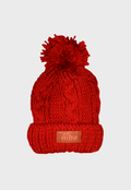 Gorro De Lana Laguna Lircay Rojo Ceniza Niba