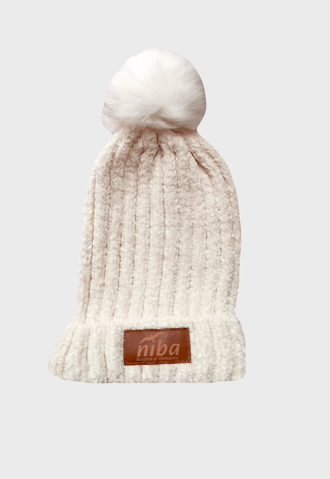 Gorro De Lana El Bolsón Beige Niba