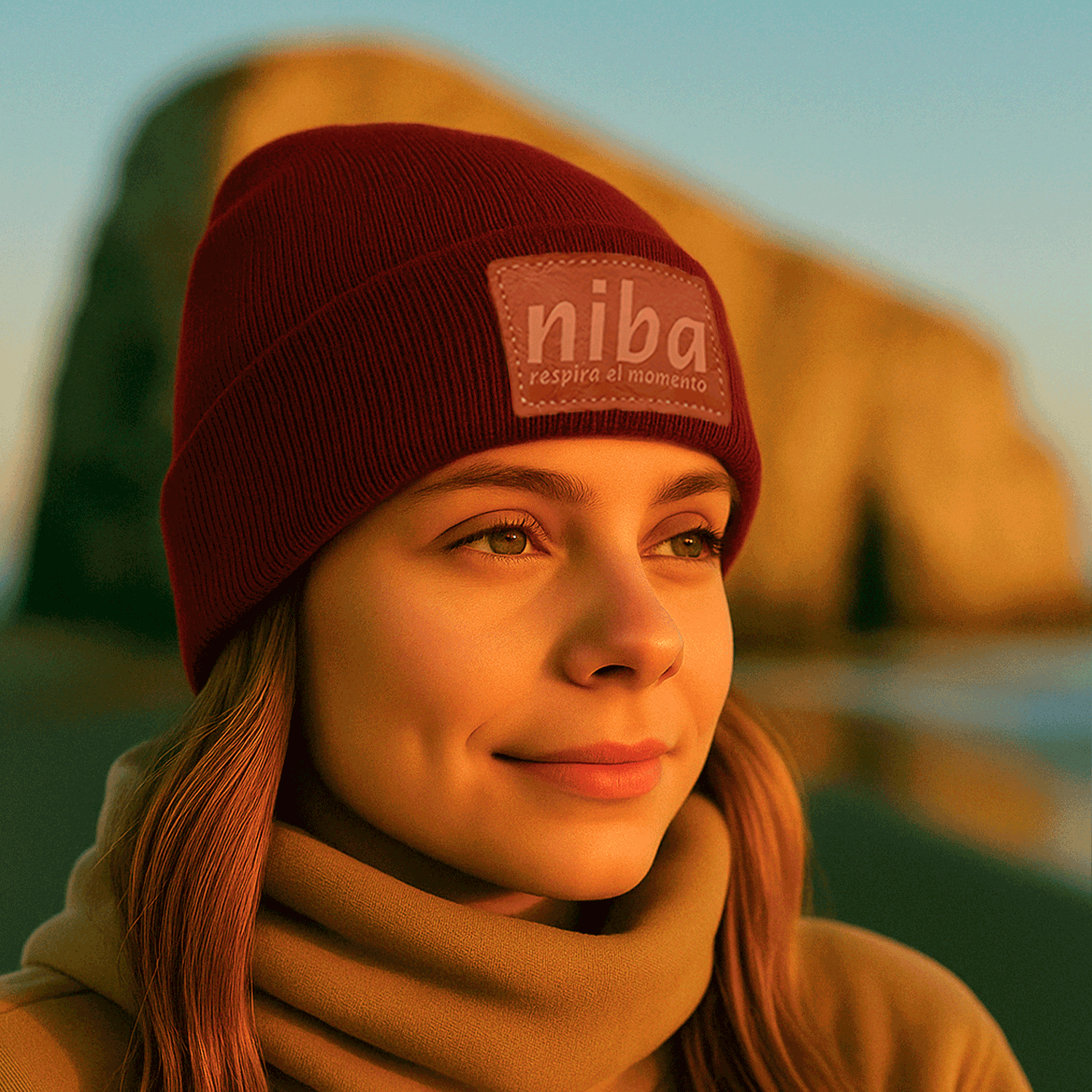 Gorro De Lana Los Maquis Burdeo Niba - imagen 3