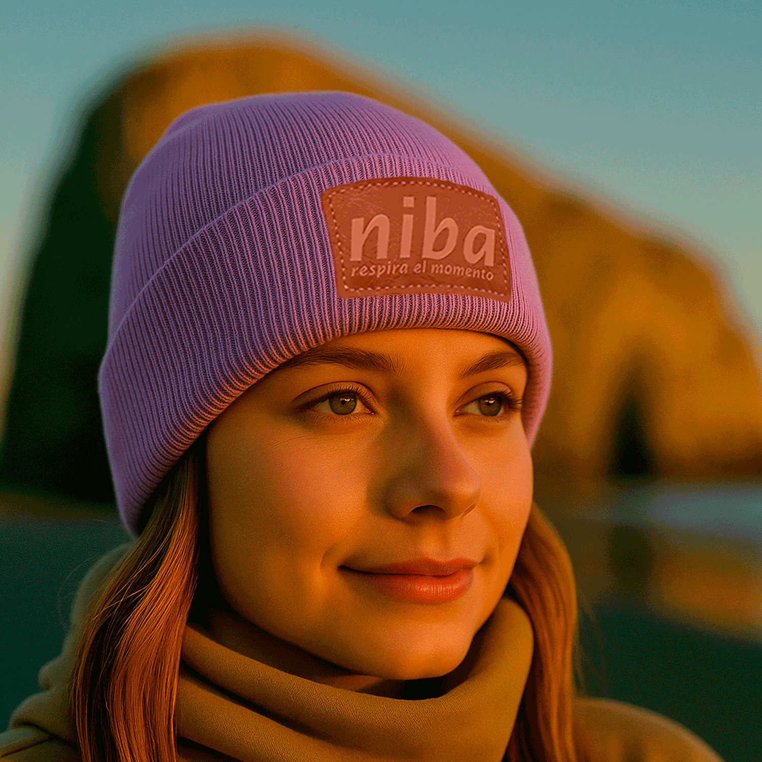 Gorro De Lana Los Maquis Pastel Morado Niba