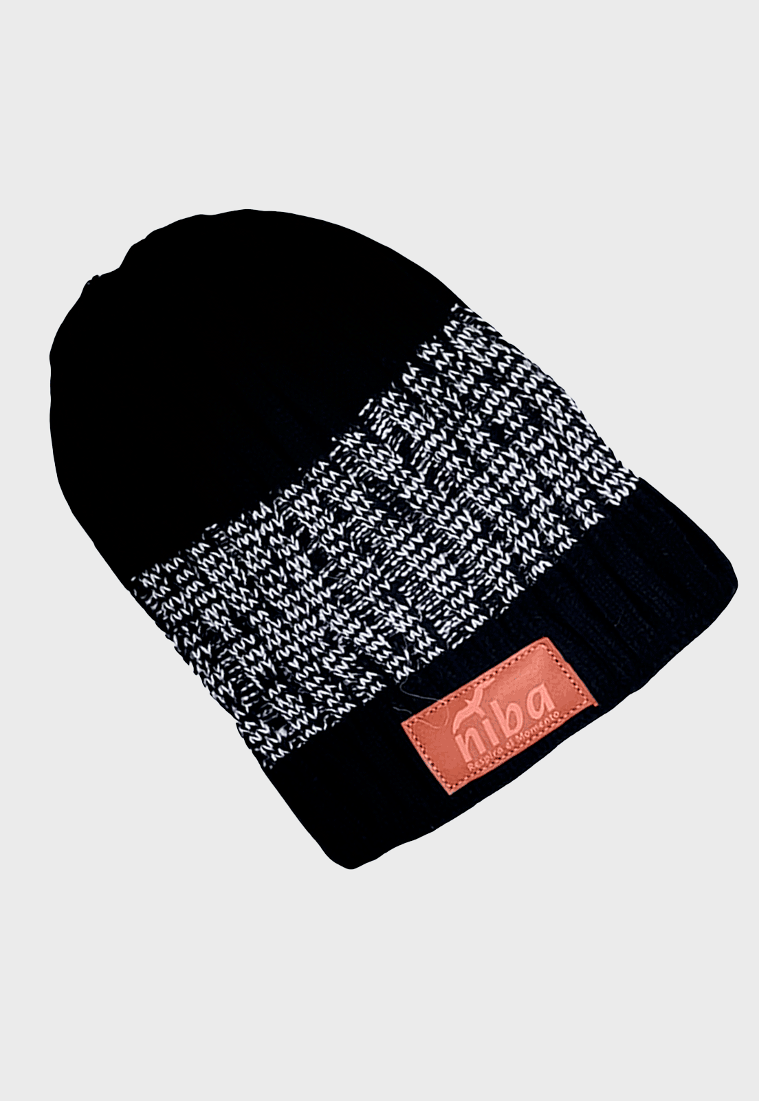 Gorro De Lana Río Maule Negro Niba