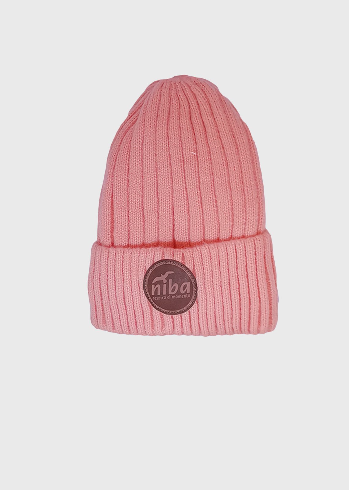 Gorro De Lana Laguna El Salto Coral Niba