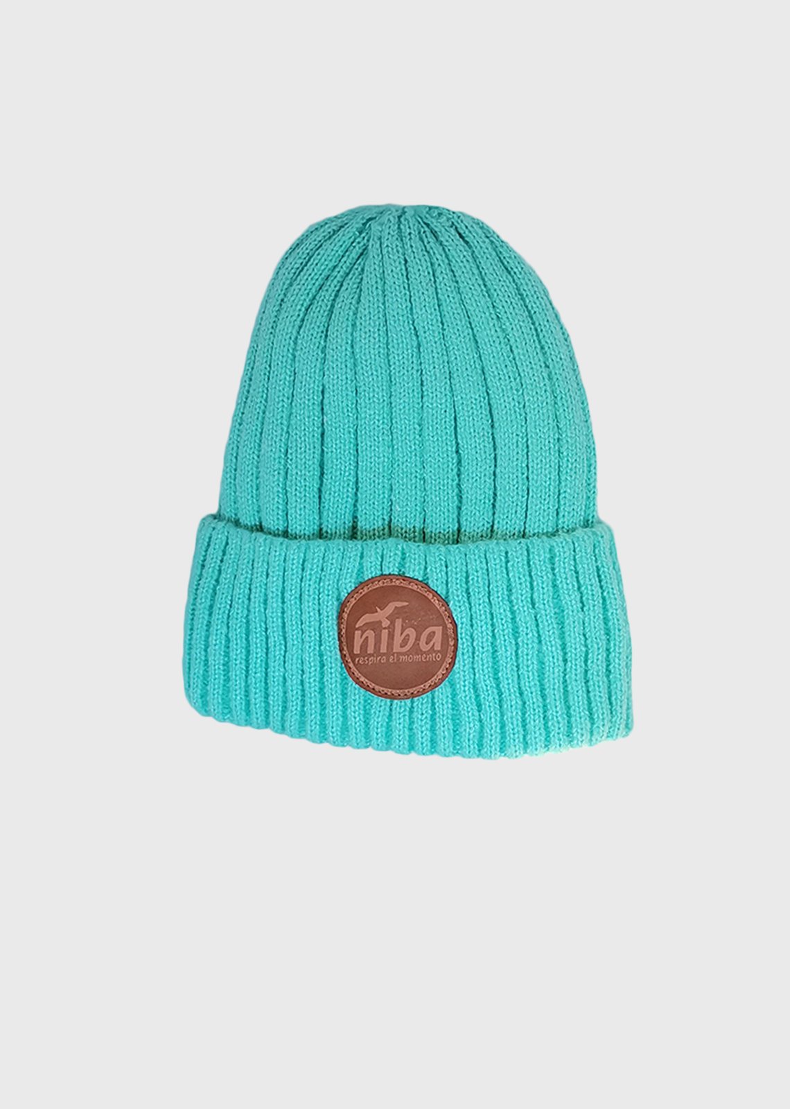 Gorro De Lana Laguna El Salto Turquesa Niba