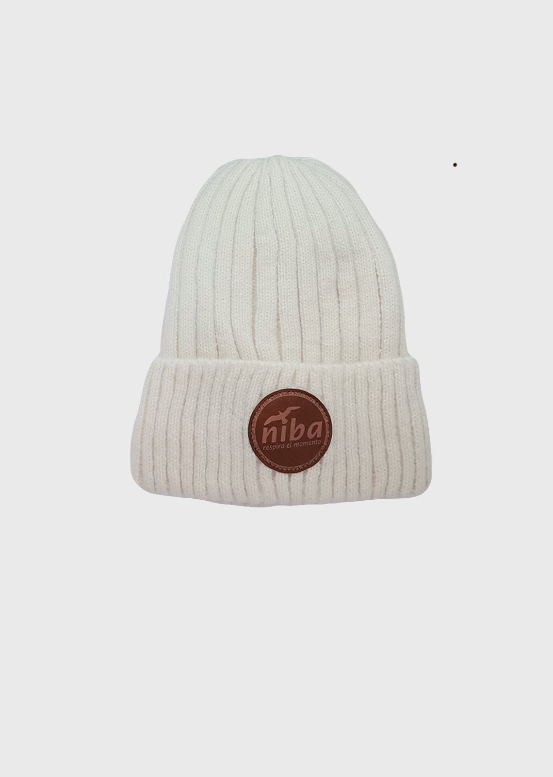 Gorro De Lana Laguna El Salto Blanco Niba
