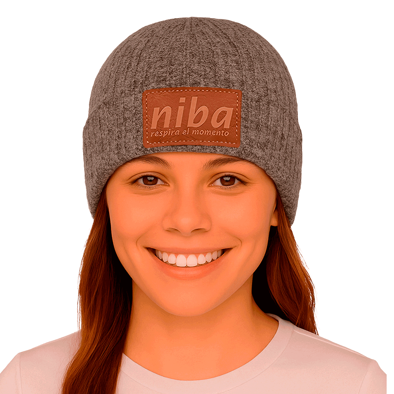 Gorro De Lana Laguna Nevados Gris Niba - imagen 3