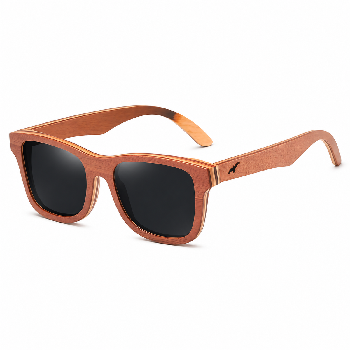 Lentes De Sol De Madera Chanquiuque Café Niba