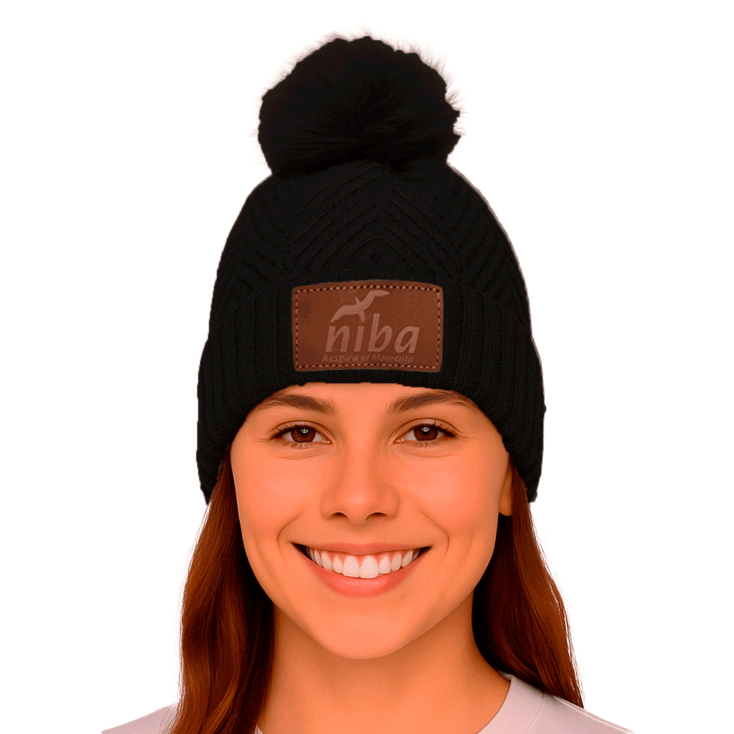 Gorro de lana Huingan Negro Niba