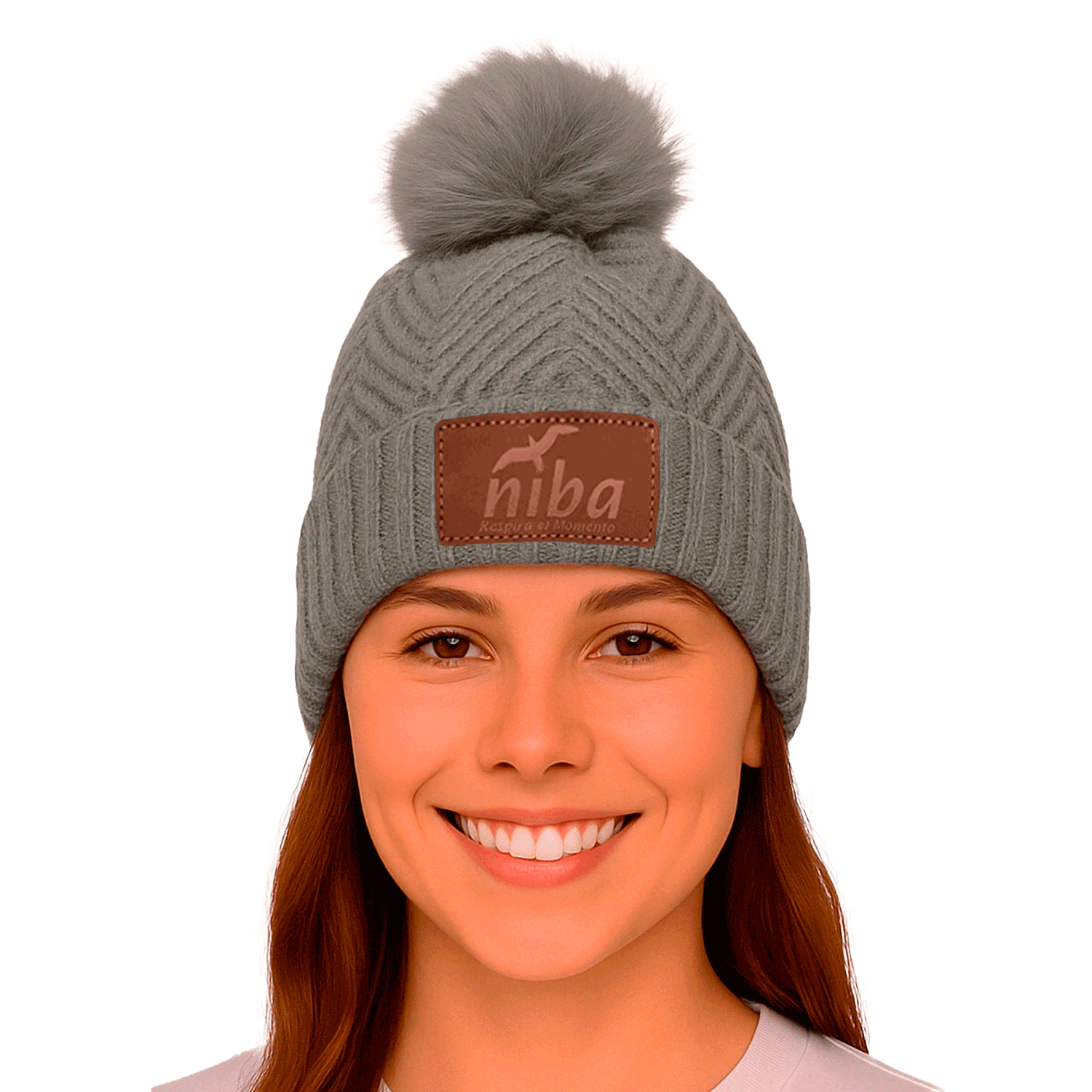 Gorro de lana Huingan Gris Niba