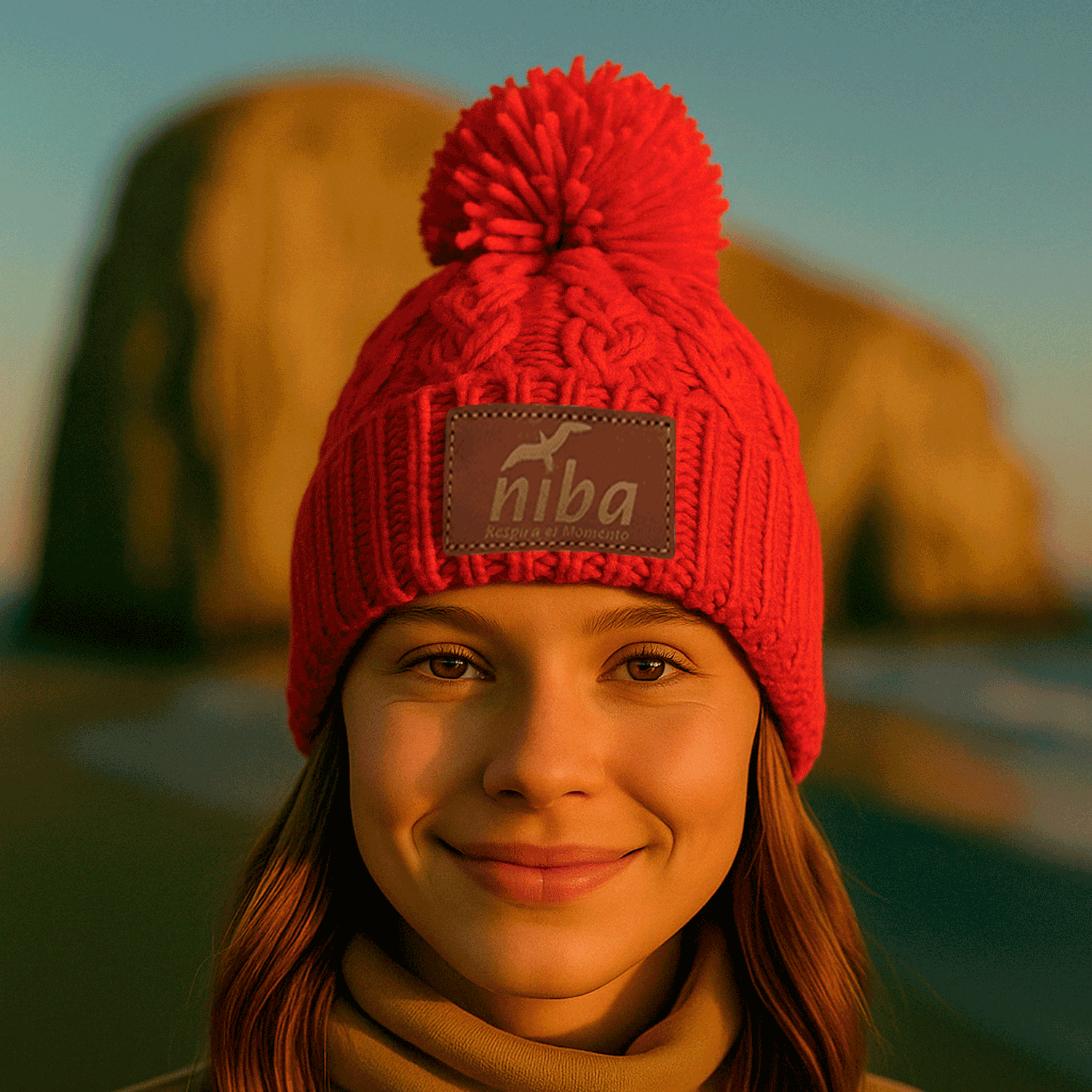 Gorro De Lana Yacal Ladrillo Niba