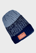 Gorro De Lana Río Maule Azul/gris Niba