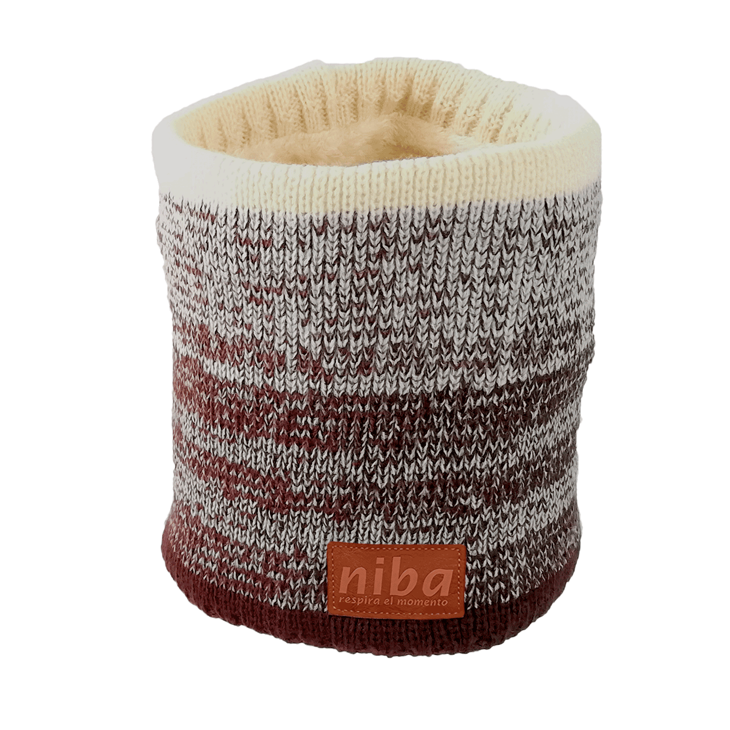 Bufanda Circular Hombre Café beige Niba - imagen 3