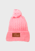 Gorro De Lana Enladrillado Rosa Niba