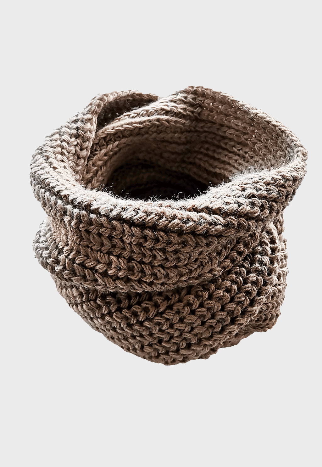 Bufanda Cuello De Lana Circular Beige Niba - imagen 2