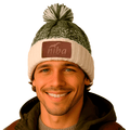 Gorro lana Hombre Radal Blanco Verde Petroleo Niba