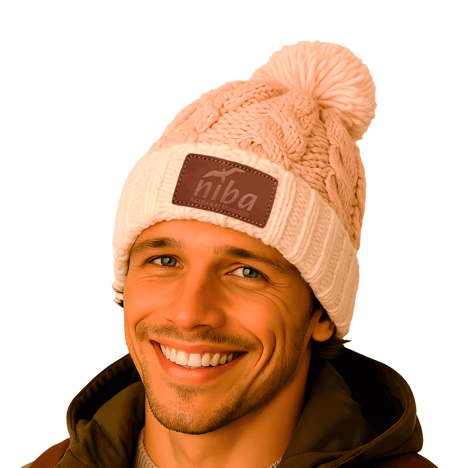 Gorro Hombre Radal Blanco Beige Niba