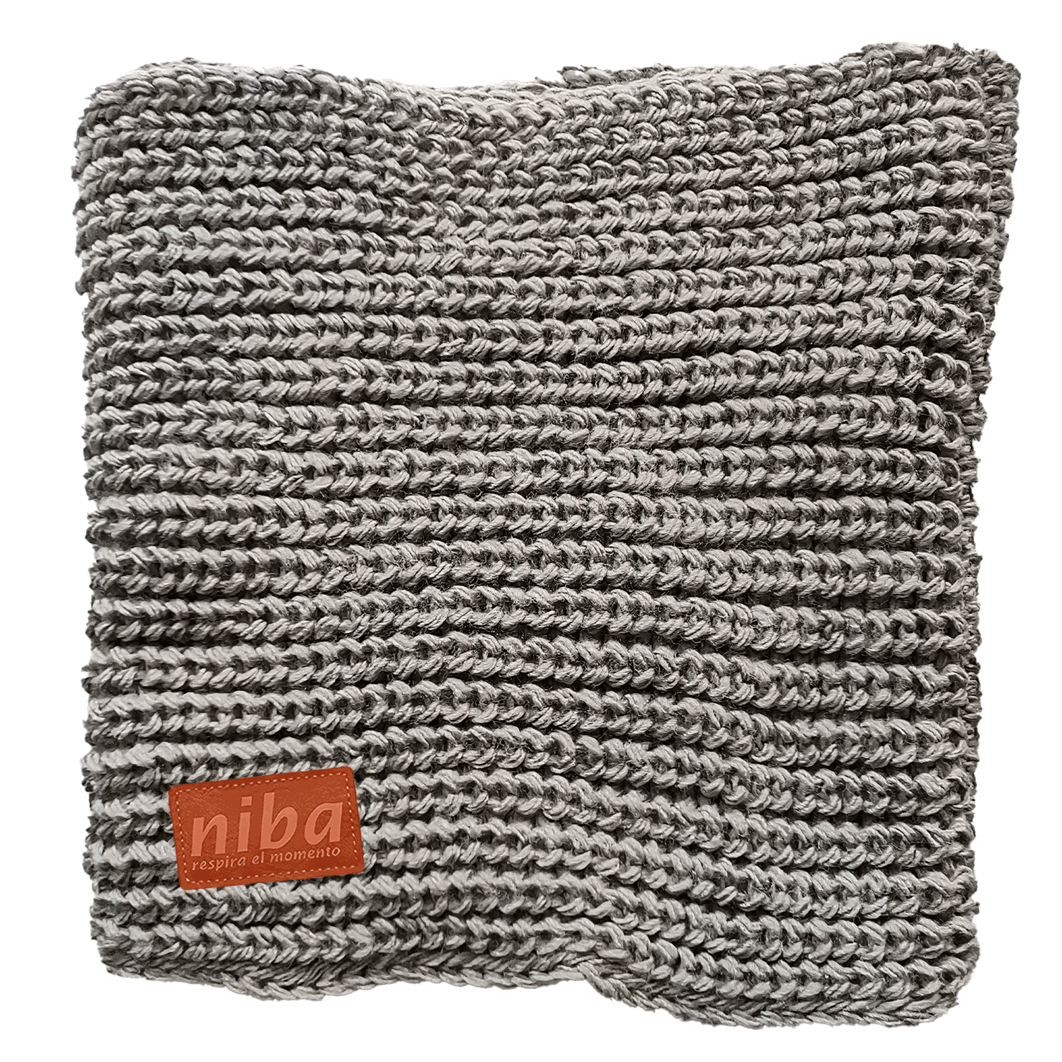 Bufanda Cuello De Lana Circular Café Niba