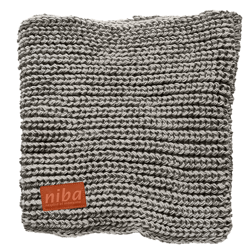 Bufanda Cuello De Lana Circular Café Niba