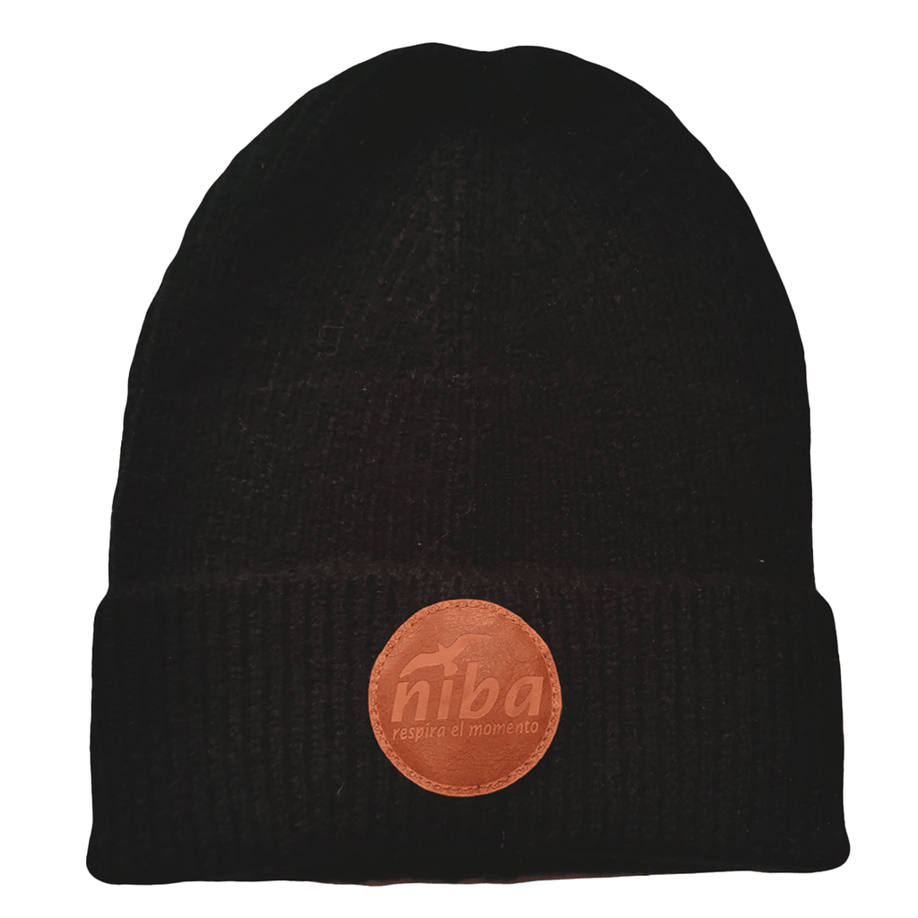 Gorro De Lana Laguna Torca Negro Niba