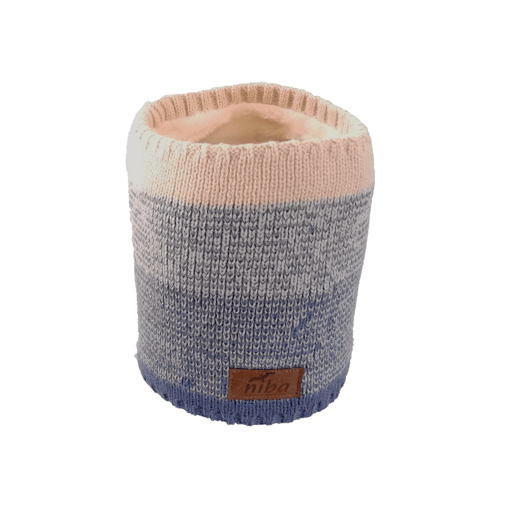 Bufanda De Lana Circular Morado/Rosa Niba - imagen 2