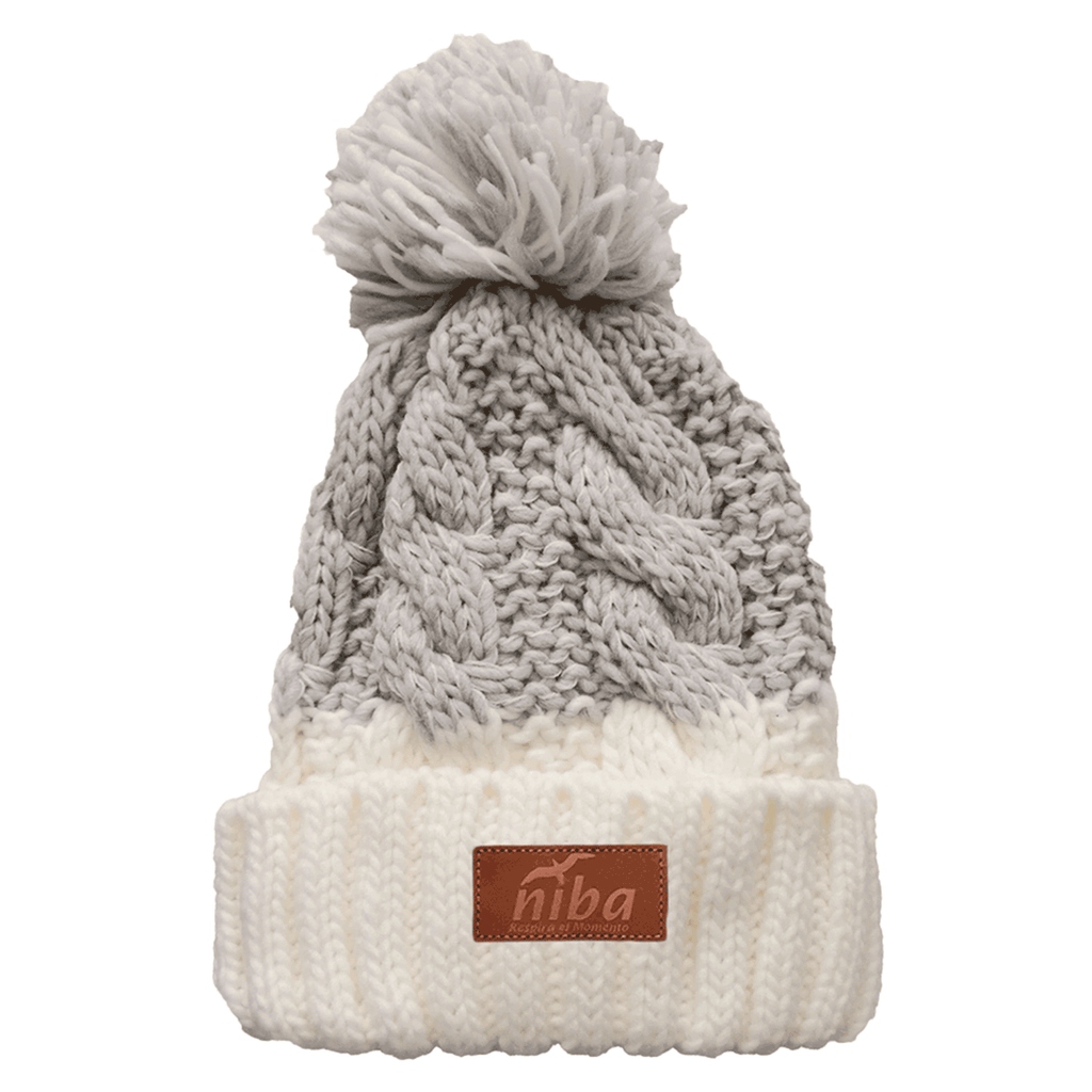 Gorro lana Hombre Radal Blanco Gris Claro Niba - imagen 2