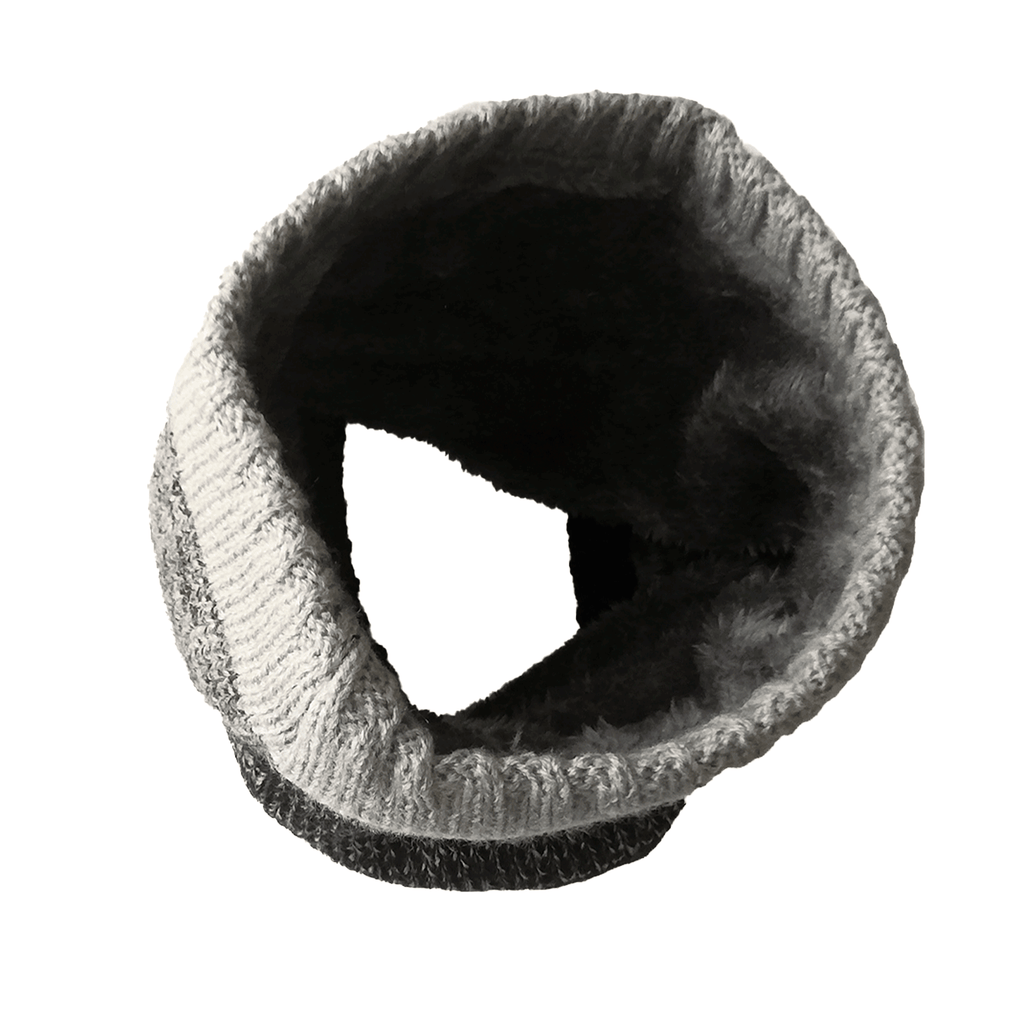 Bufanda De Lana Circular Mujer Negro/Gris Niba