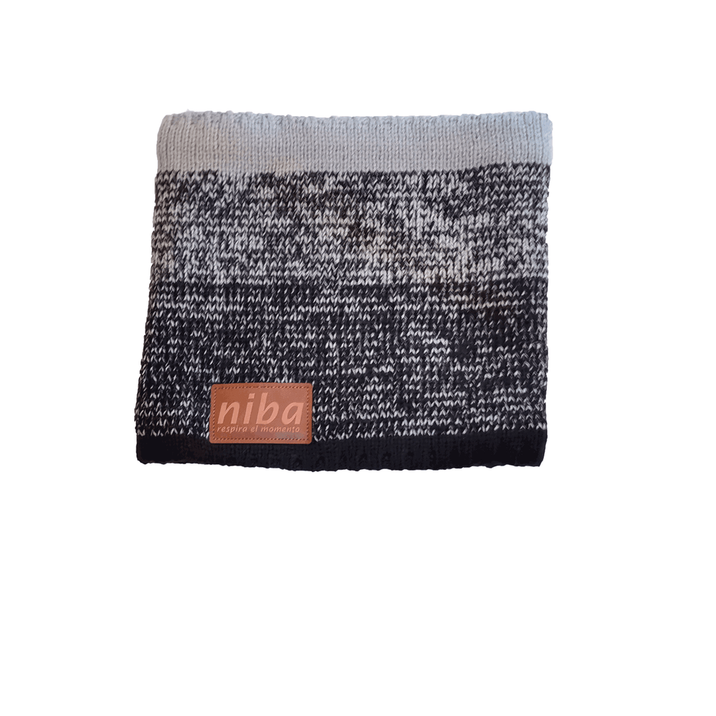 Bufanda Hombre Circular Negro/Gris Niba - imagen 3