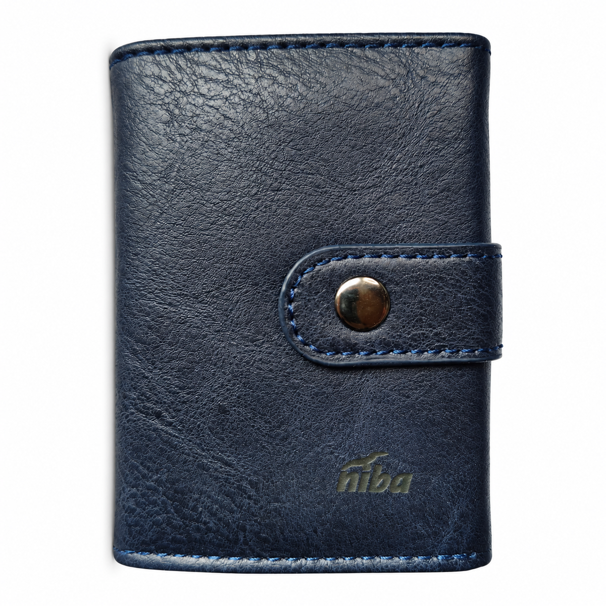 Billetera Niba Compacta Azul Marino con Tarjetero Automático