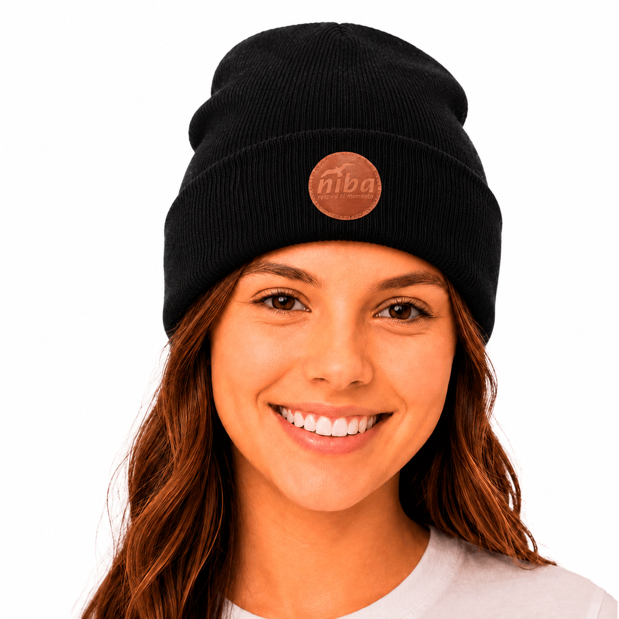 Gorro De Lana Mujer Laguna Torca Negro Niba