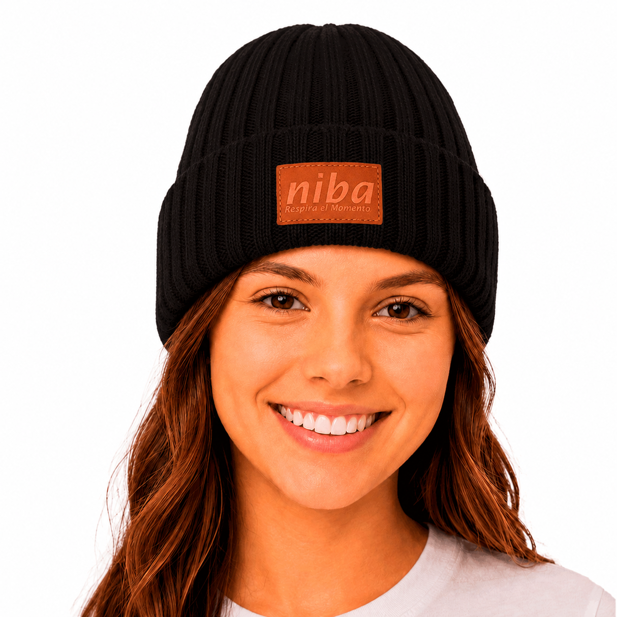 Gorro De Lana Mujer Laguna El Salto Negro Niba