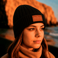 Gorro De Lana Mujer Laguna El Salto Negro Niba