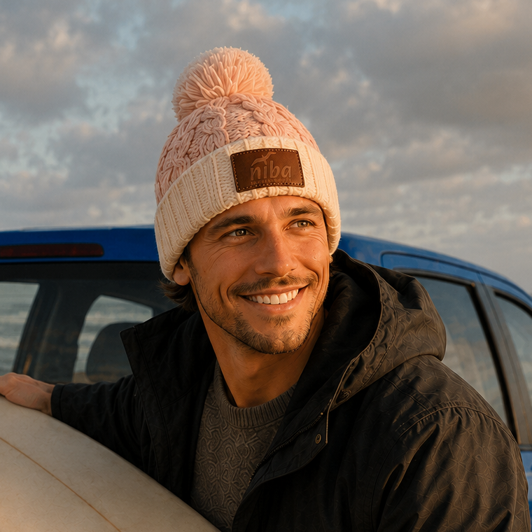 Gorro Hombre Radal Blanco Beige Niba